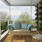 Glider swing indoor home balcony cradle chair hanging basket outdoor courtyard single double swing Net red aluminum chair garden